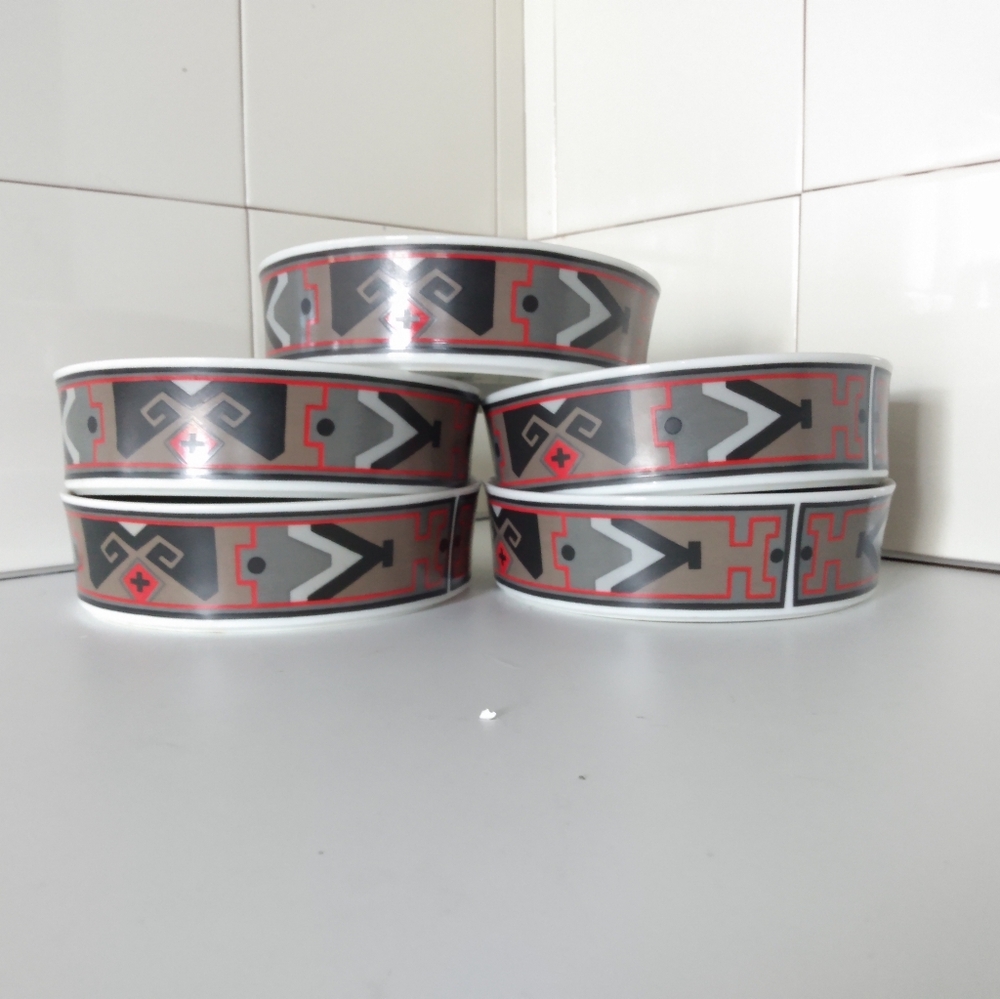 Vintage Sango Japanese China Bowls Set of 5